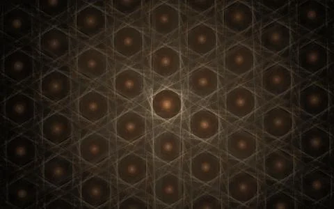 Digital generated image in the form of abstract geometric shapes of various s Stock Illustration