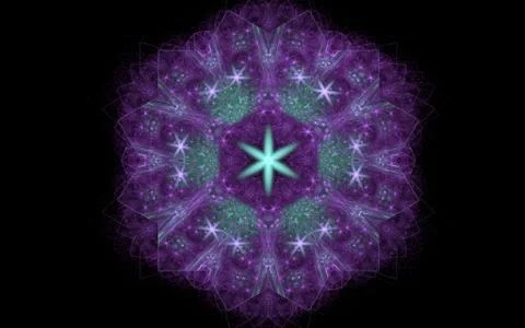 Digital generated image in the form of abstract geometric shapes of various s Stock Illustration