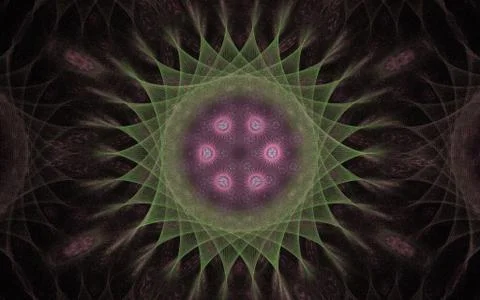 Digital generated image in the form of abstract geometric shapes of various s Stock Illustration