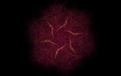 Digital generated image in the form of abstract geometric shapes of various s Stock Illustration