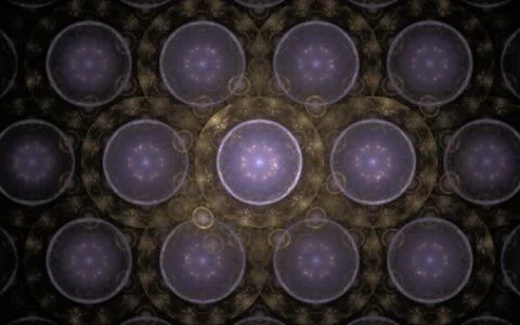 Digital generated image in the form of abstract geometric shapes of various s Stock Illustration