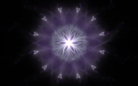 Digital generated image in the form of abstract geometric shapes of various s Stock Illustration