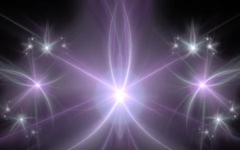 Digital generated image in the form of abstract geometric shapes of various s Stock Illustration