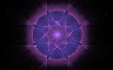 Digital generated image in the form of abstract geometric shapes of various s Stock Illustration