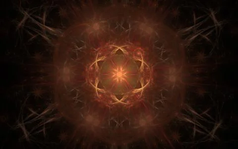 Digital generated image in the form of abstract geometric shapes of various s Illustrazione stock