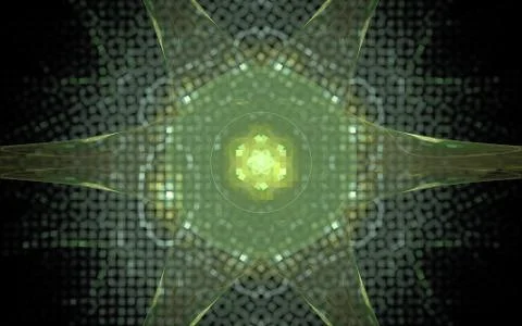 Digital generated image in the form of abstract geometric shapes of various s Stock Illustration