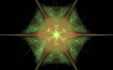 Digital generated image in the form of abstract geometric shapes of various s Stock Illustration