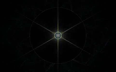 Digital generated image in the form of abstract geometric shapes of various s Stock Illustration