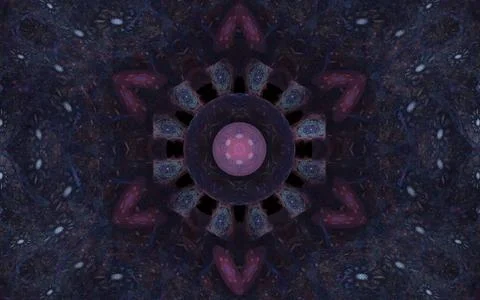 Digital generated image in the form of abstract geometric shapes of various s Stock Illustration