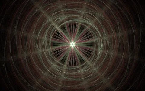 Digital generated image in the form of abstract geometric shapes of various s Stock Illustration