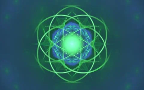 Digital generated image in the form of abstract geometric shapes of various s Stock Illustration