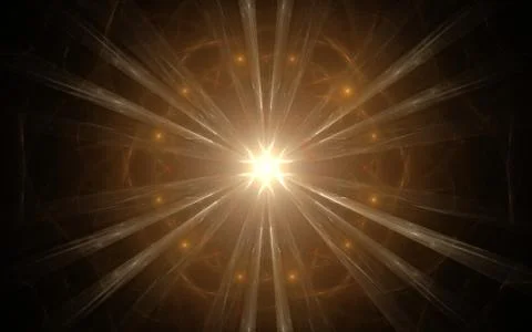 Digital generated image in the form of abstract geometric shapes of various s Stock Illustration