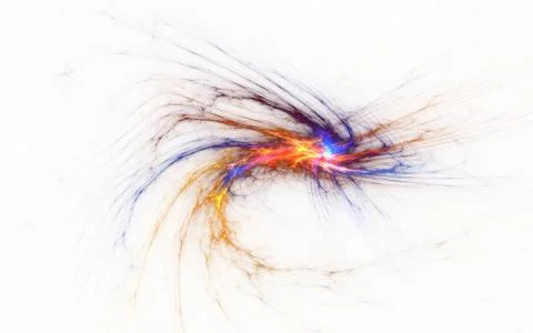 Digital generated image in the form of abstract geometric shapes of various s Stock Illustration