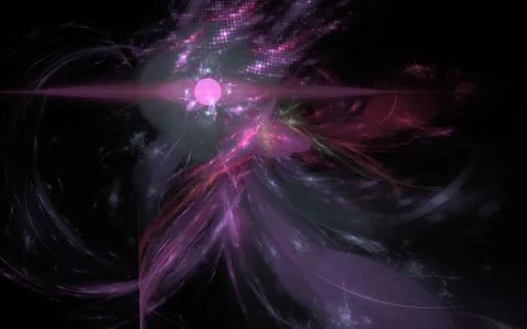 Digital generated image in the form of abstract geometric shapes of various s Stock Illustration