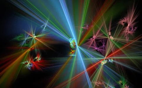 Digital generated image in the form of abstract geometric shapes of various s イラスト素材