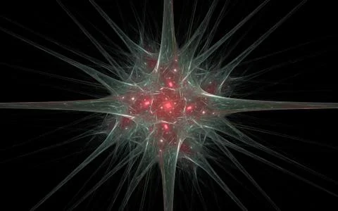 Digital generated image in the form of abstract geometric shapes of various s Stock Illustration