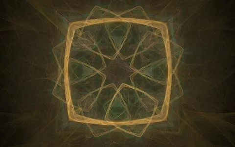 Digital generated image in the form of abstract geometric shapes of various s Stock Illustration