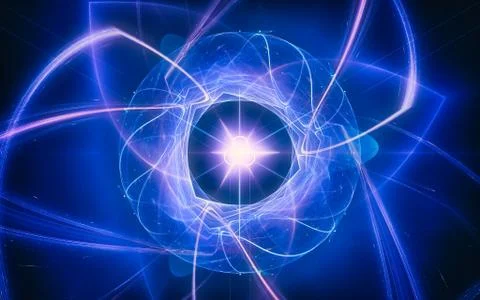 Digital generated image in the form of abstract geometric shapes of various s Stock Illustration