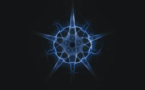 Digital generated image in the form of abstract geometric shapes of various s Stock Illustration