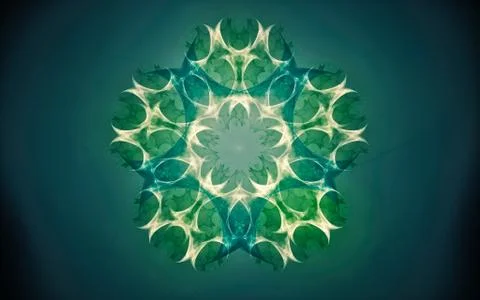 Digital generated image in the form of abstract geometric shapes of various s Stock Illustration