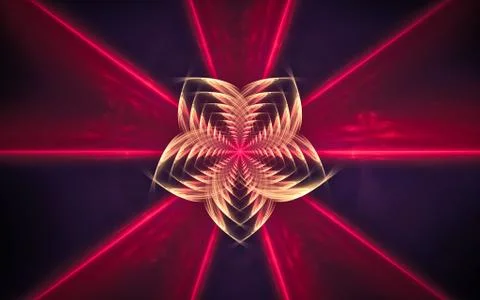 Digital generated image in the form of abstract geometric shapes of various s Stock Illustration