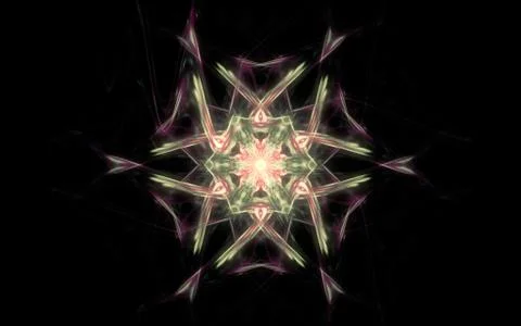 Digital generated image in the form of abstract geometric shapes of various s Stock Illustration