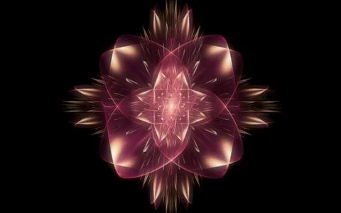 Digital generated image in the form of abstract geometric shapes of various s Stock Illustration