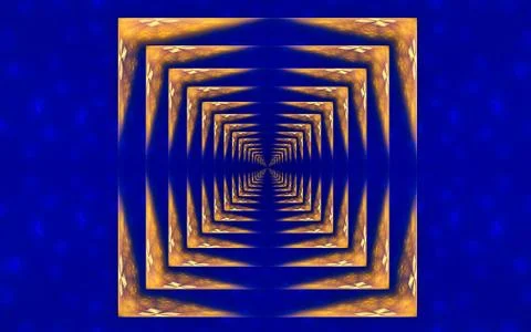 Digital generated image in the form of abstract geometric shapes of various s Stock Illustration