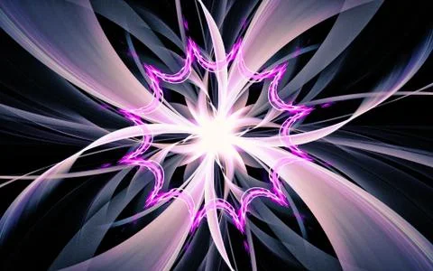 Digital generated image in the form of abstract geometric shapes of various s Stock Illustration