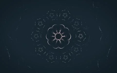 Digital generated image in the form of abstract geometric shapes of various s Stock Illustration