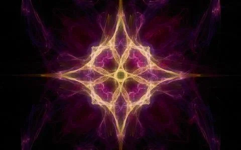 Digital generated image in the form of abstract geometric shapes of various s Stock Illustration