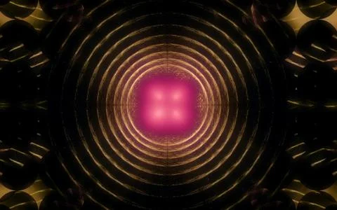 Digital generated image in the form of abstract geometric shapes of various s Stock Illustration