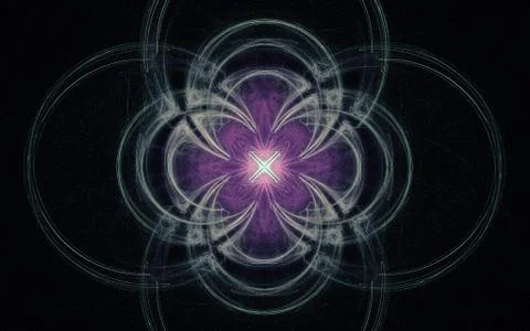 Digital generated image in the form of abstract geometric shapes of various s Stock Illustration