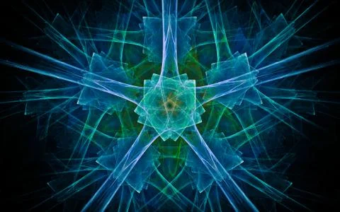 Digital generated image in the form of abstract geometric shapes of various s Illustrazione stock