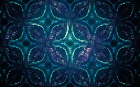 Digital generated image in the form of abstract geometric shapes of various s Stock Illustration