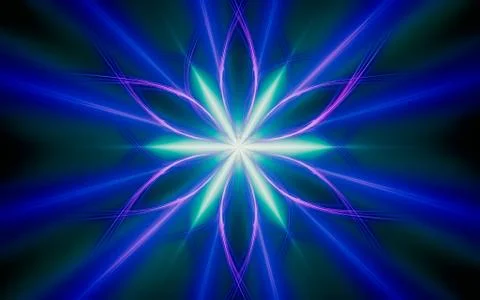 Digital generated image in the form of abstract geometric shapes of various s Stock Illustration