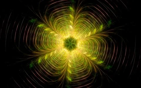 Digital generated image in the form of abstract geometric shapes of various s Stock Illustration