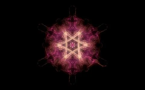 Digital generated image in the form of abstract geometric shapes of various s Stock Illustration