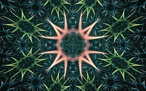 Digital generated image in the form of abstract geometric shapes of various s Stock Illustration