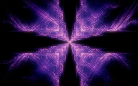 Digital generated image in the form of abstract geometric shapes of various s Stock Illustration