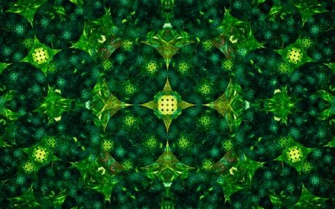 Digital generated image in the form of abstract geometric shapes of various s Stock Illustration