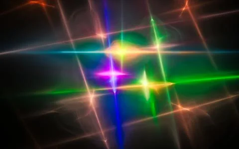 Digital generated image in the form of abstract geometric shapes of various s Stock Illustration