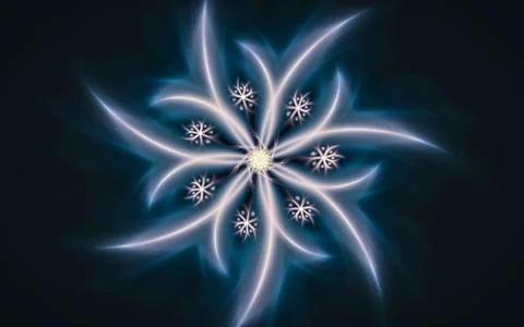 Digital generated image in the form of abstract geometric shapes of various s Stock Illustration