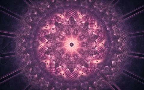 Digital generated image in the form of abstract geometric shapes of various s Stock Illustration