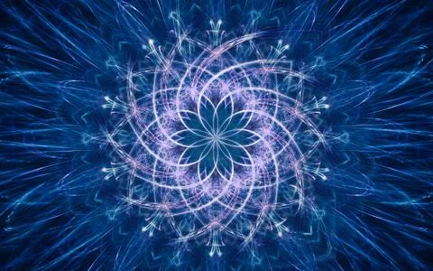 Digital generated image in the form of abstract geometric shapes of various s Stock Illustration