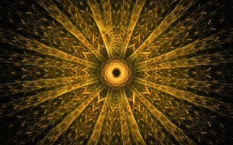 Digital generated image in the form of abstract geometric shapes of various s Stock Illustration