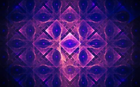 Digital generated image in the form of abstract geometric shapes of various s Stock Illustration