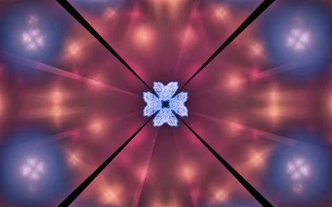 Digital generated image in the form of abstract geometric shapes of various s Stock Illustration