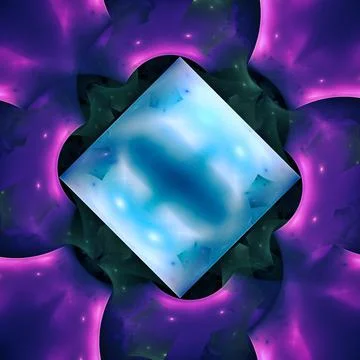 Digital generated image in the form of abstract geometric shapes of various s Stock Illustration