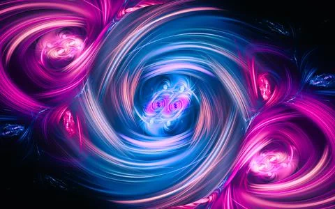 Digital generated image in the form of abstract geometric shapes of various s Stock Illustration